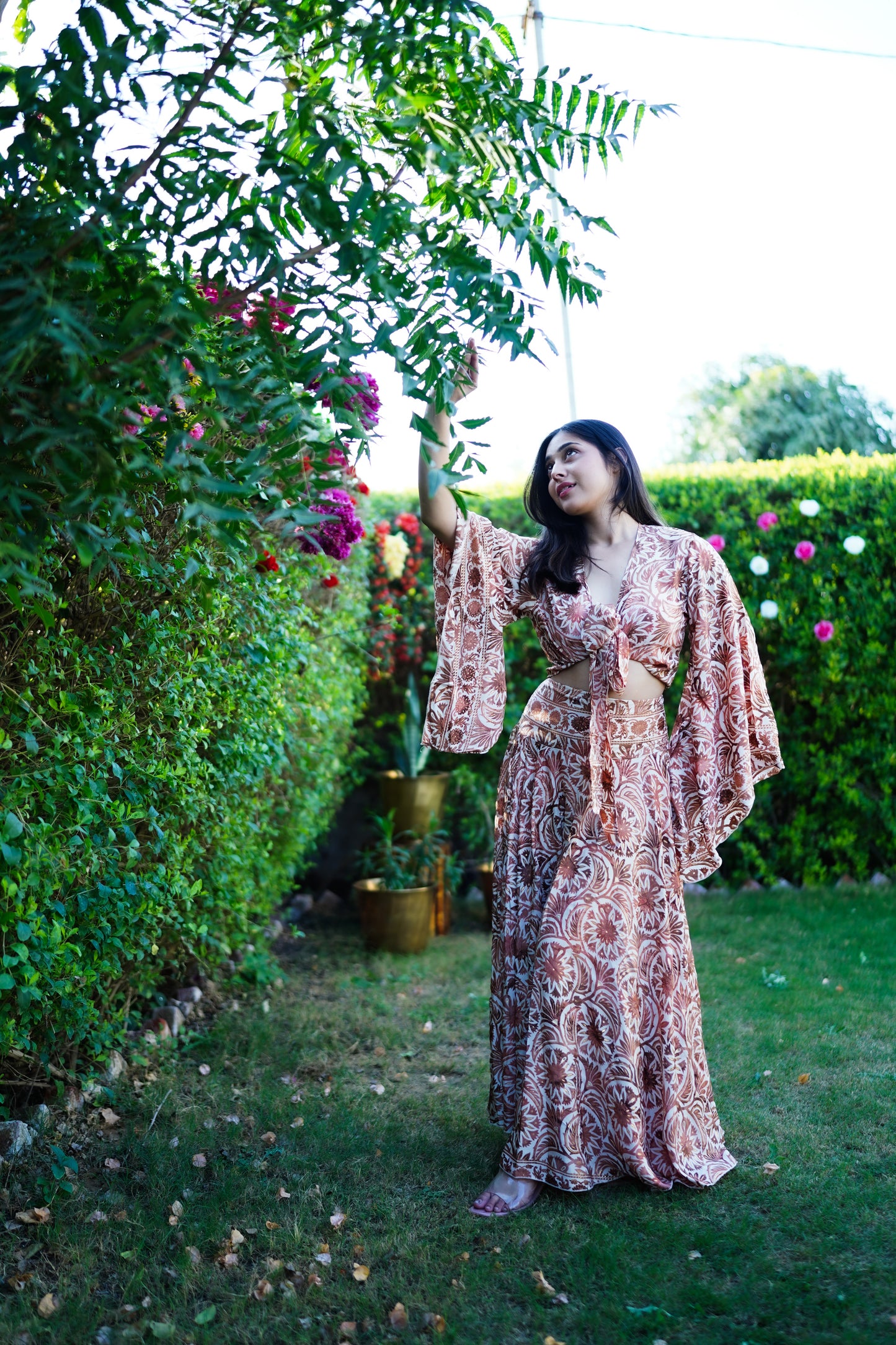 Brown Two Piece Skirt Co-ord Set - NEW!