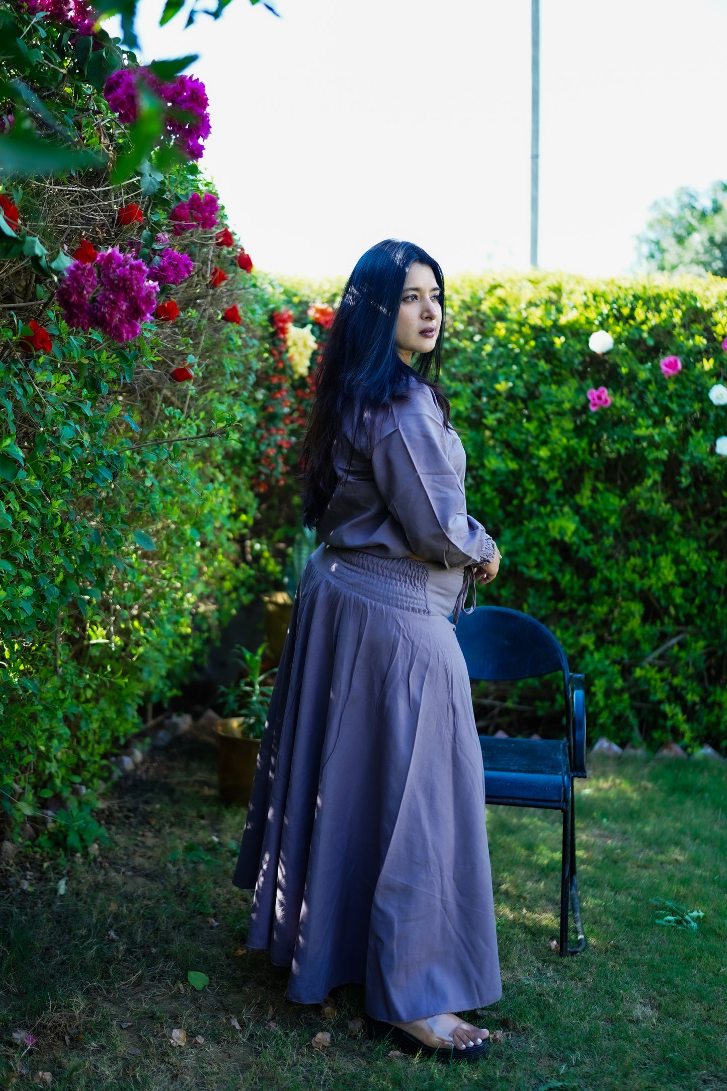 Purple Two Piece Parallel Co-ord Set - NEW!