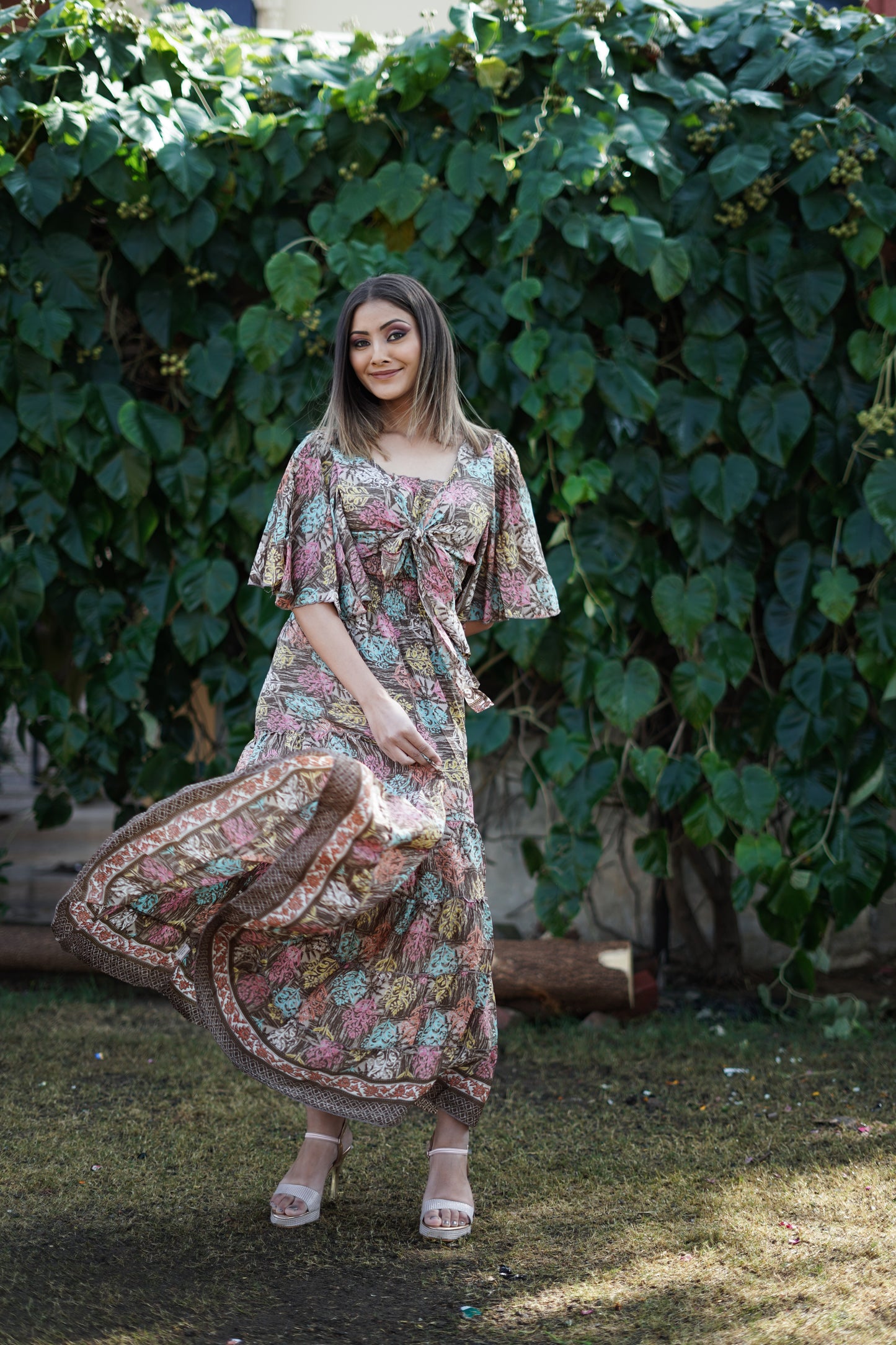 Long Brown Summer Dress