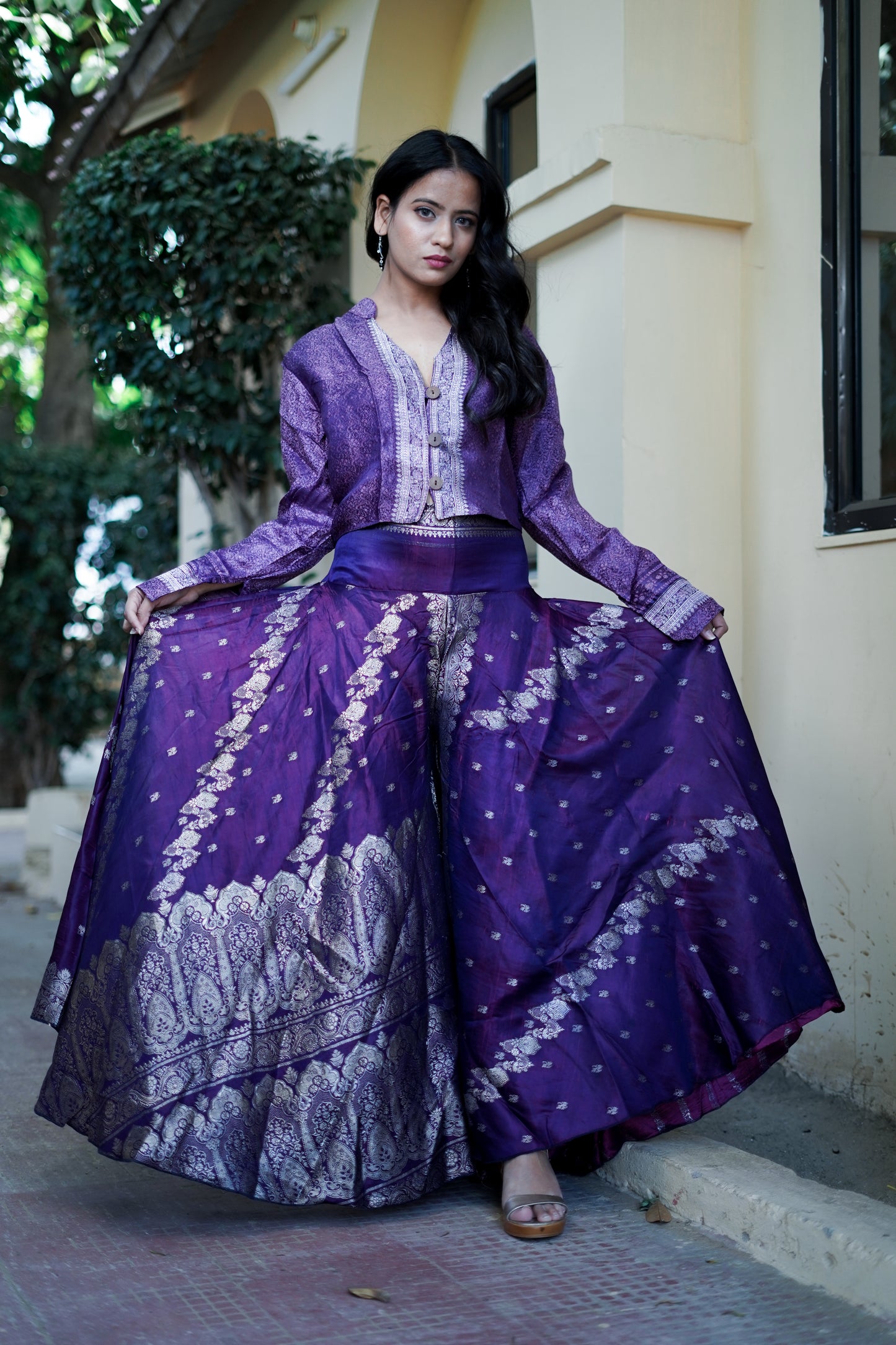 Brocade co-ords - Purple Fusion