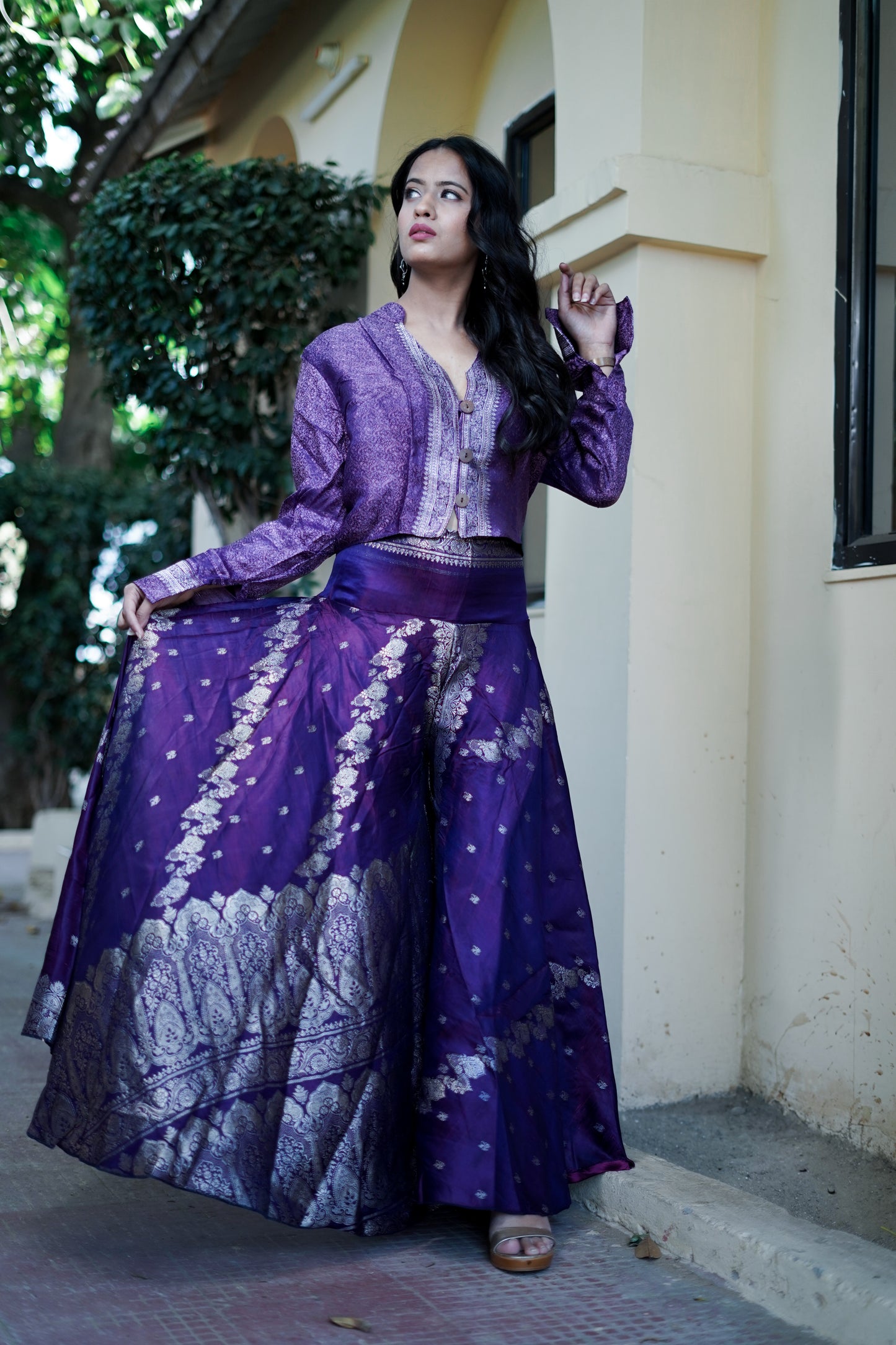 Brocade co-ords - Purple Fusion