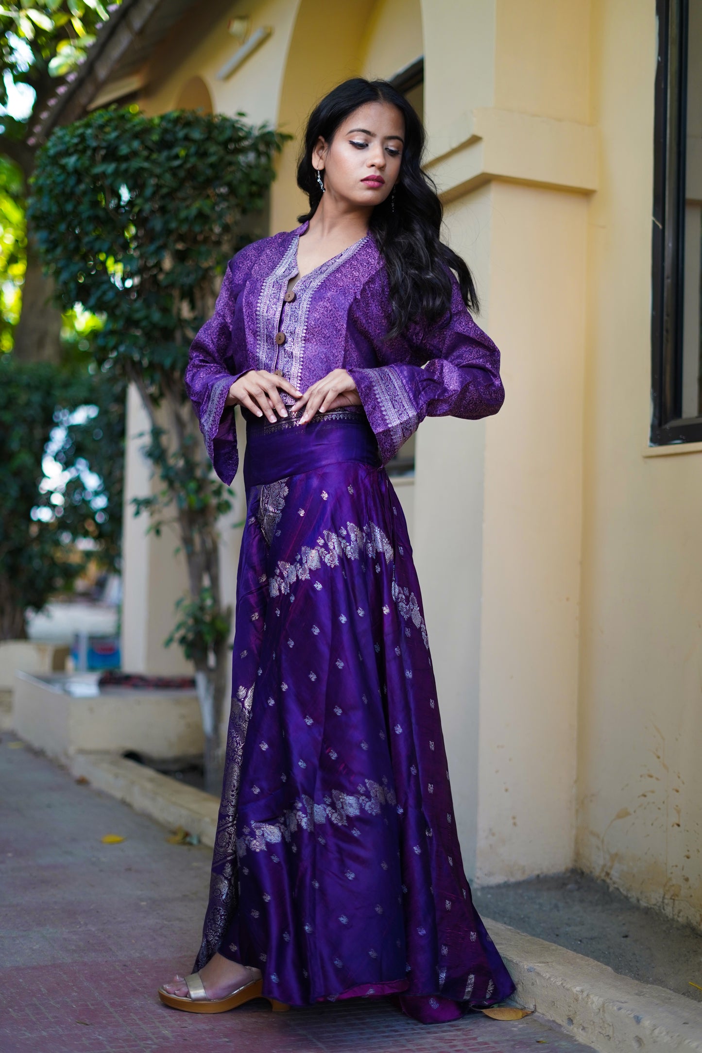 Brocade co-ords - Purple Fusion