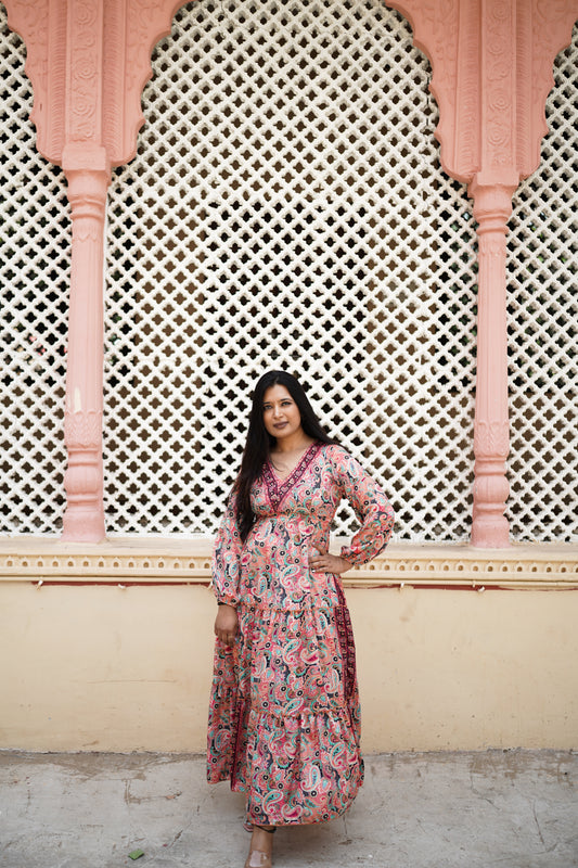 Summer Pink Long Dress