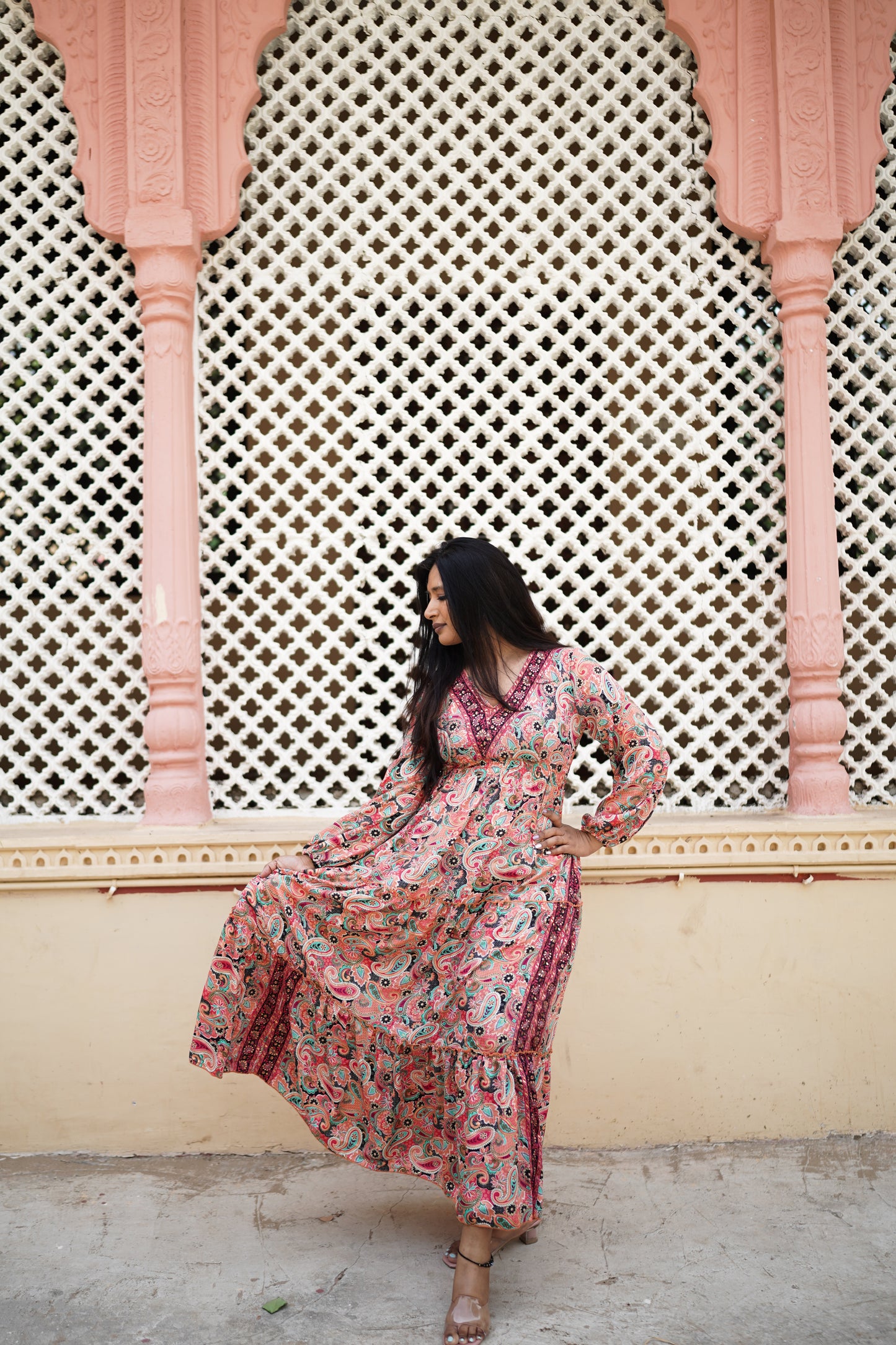 Summer Pink Long Dress