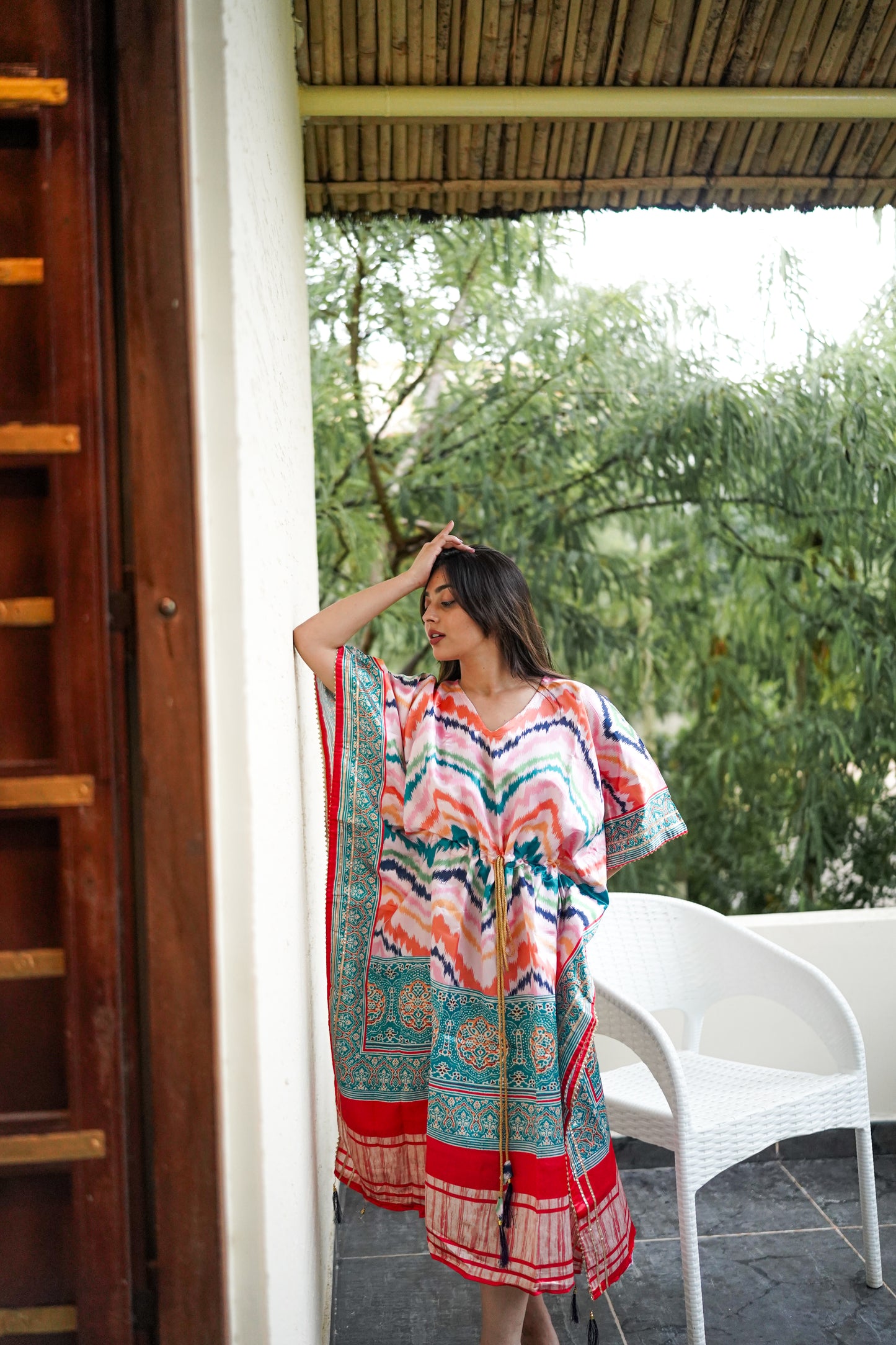 Colourful Party Wear Kaftan