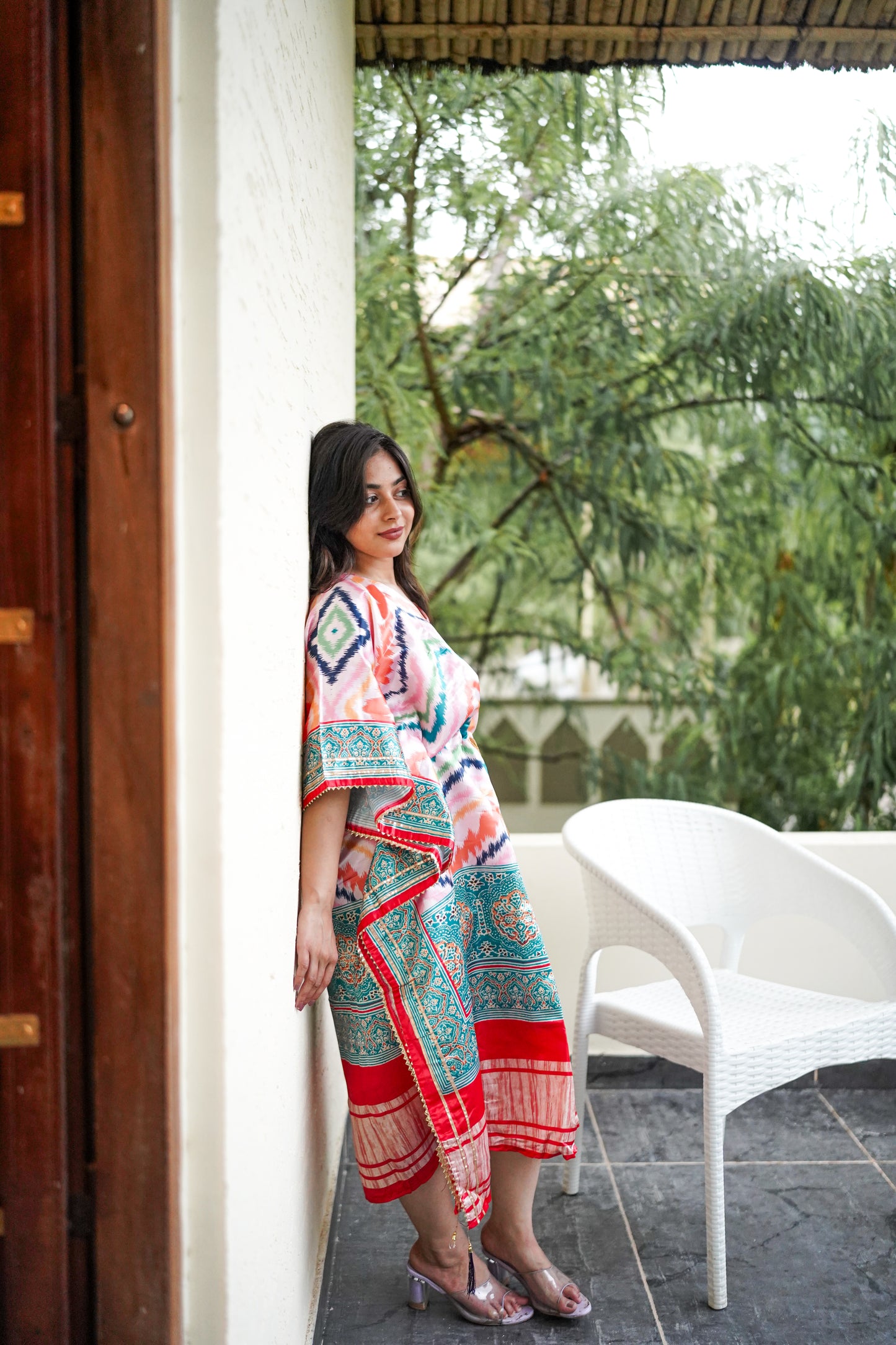 Colourful Party Wear Kaftan